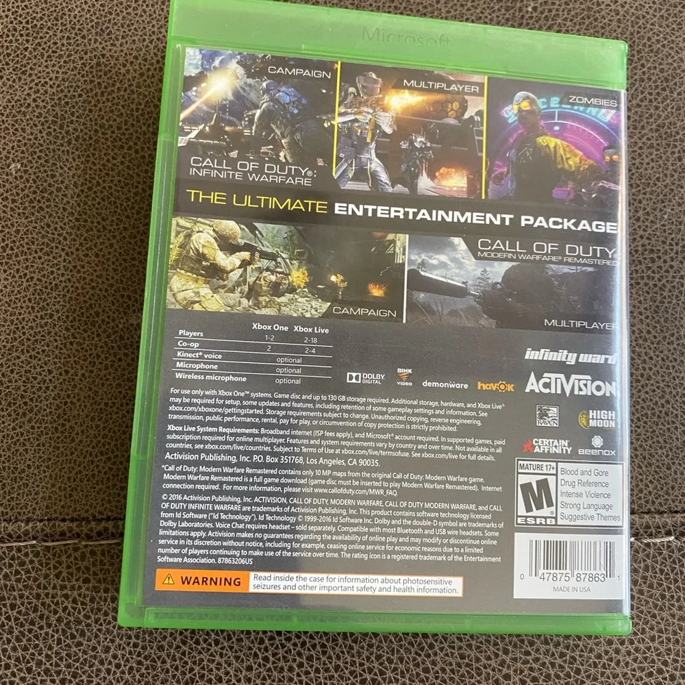Call of Duty: Infinite Warfare -- Legacy Edition (Microsoft Xbox One, 2016)